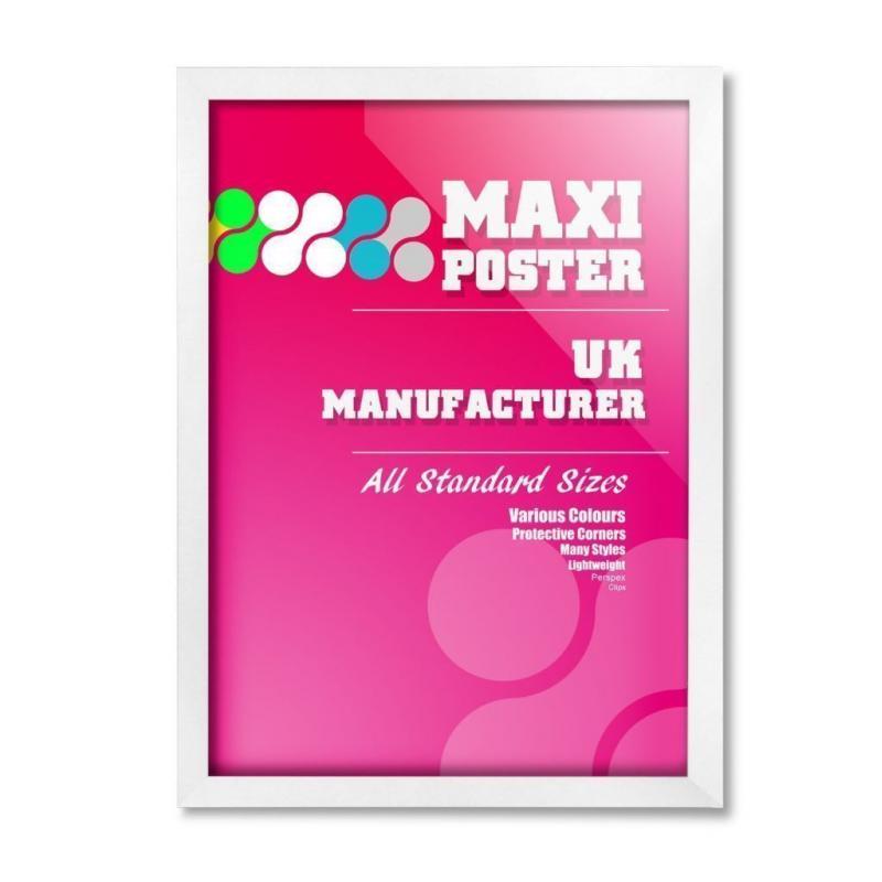 NEW White Wooden Maxi Poster 4 cm Frame for MAXI Poster 61x91.5CM 24 x 36 INCH