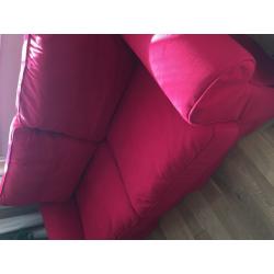 IKEA EKTORP two seat RED sofa