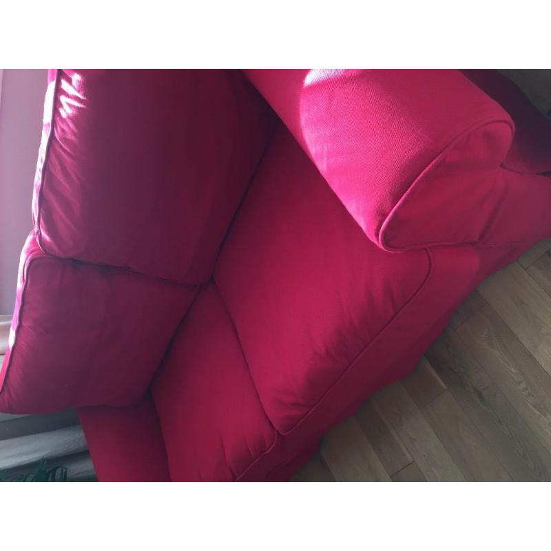 IKEA EKTORP two seat RED sofa