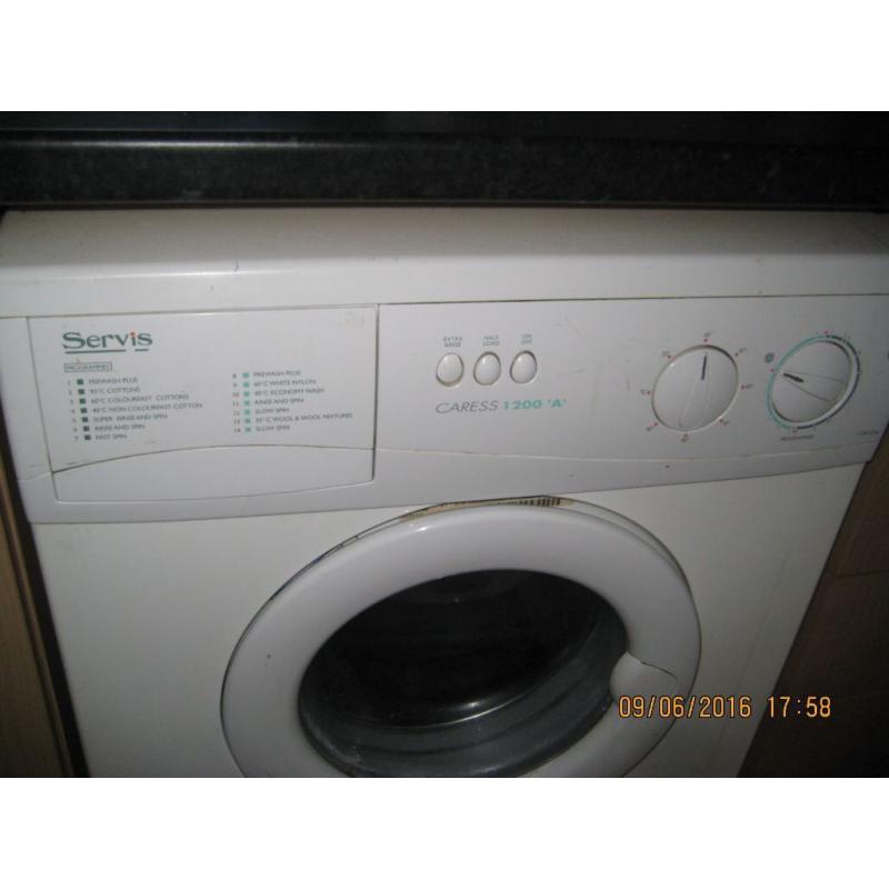 Washing Machine, Servis Caress 1200'A', 1200rpm