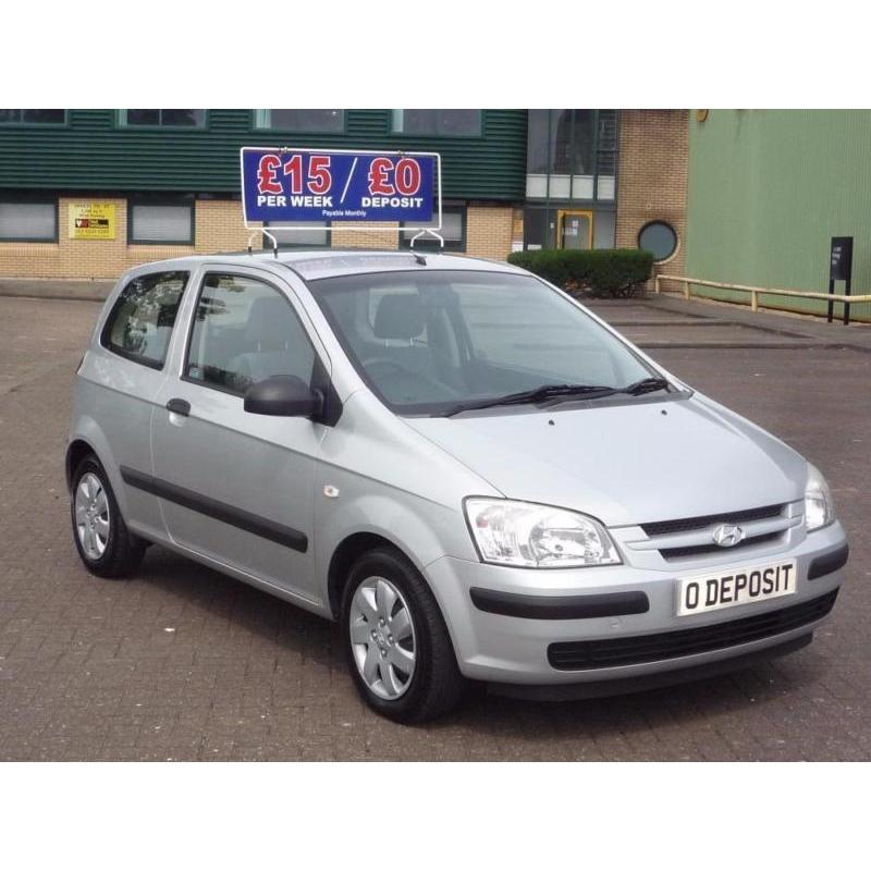 HYUNDAI GETZ 1.3 GSI...** 15 Pounds Per Week..O Deposit ** 2004 Petrol Manual