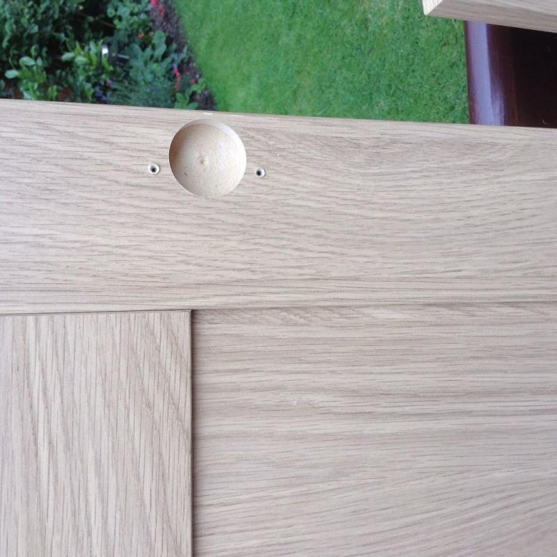 Howdens kitchen unit doors. Veneered light oak finish.