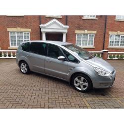 Ford S max 1.8 TDci Titanium2007 full leather interior 7 seater aircon cruise alloys manual silver