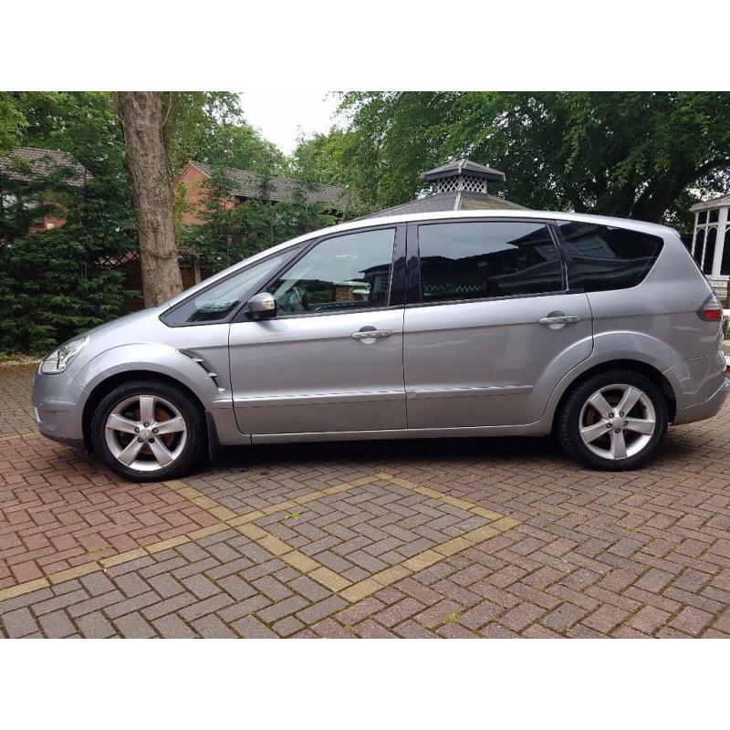 Ford S max 1.8 TDci Titanium2007 full leather interior 7 seater aircon cruise alloys manual silver