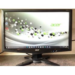 19 inch Acer G195HQV 19inch Widescreen LCD TFT computer screen monitor