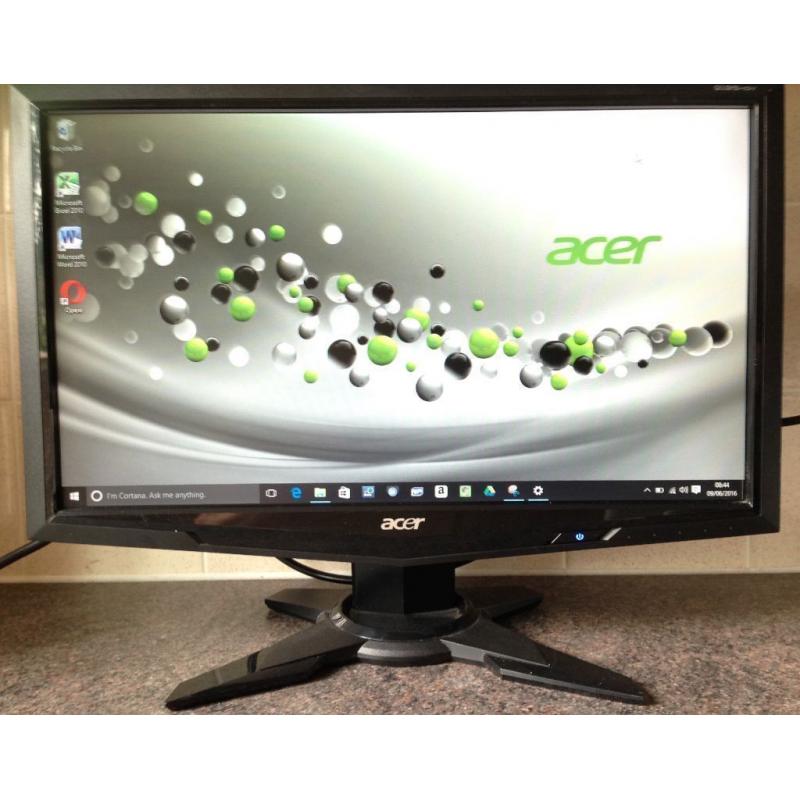 19 inch Acer G195HQV 19inch Widescreen LCD TFT computer screen monitor