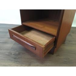 Retro Teak G-Plan Fresco Bedside Table Cabinet Drawers - Vintage - GPlan G Plan