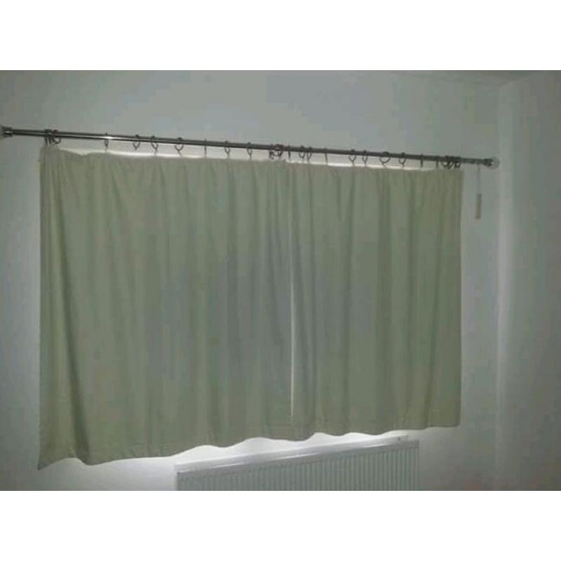 Cream blackout curtains