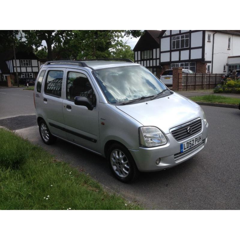 2002 suzuki wagon r special edition * 1.3 * 113k & f.s.h * petrol,manual,mot,v5,elec windows,alloys,