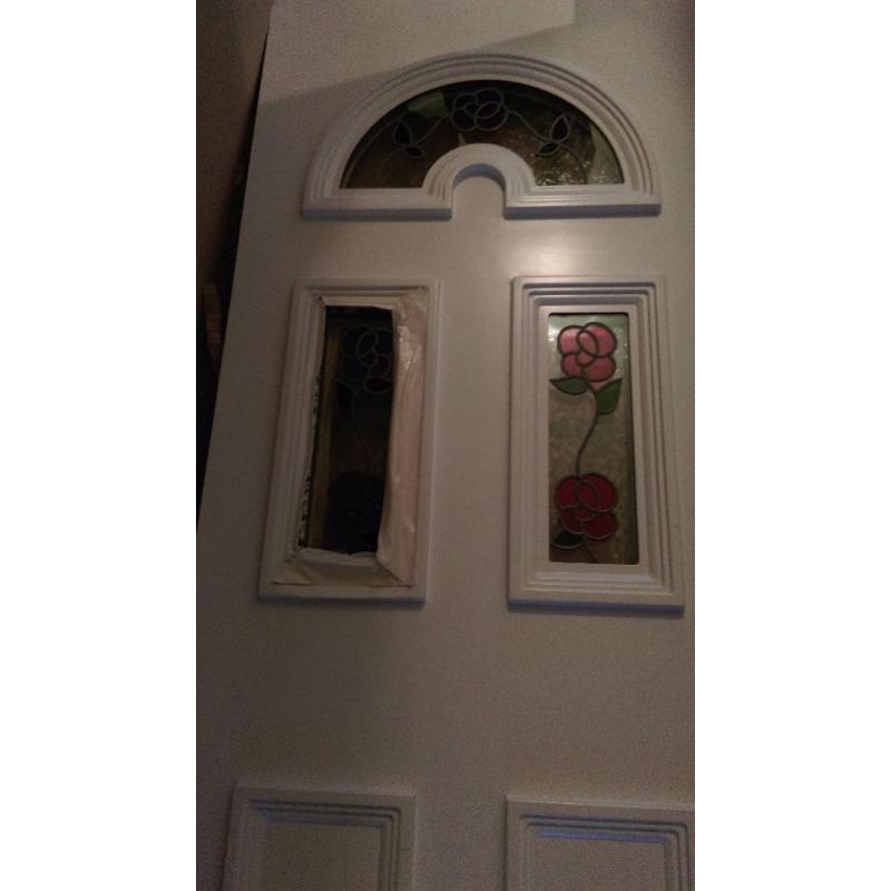 white upvc door panel