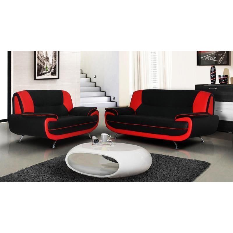 ""50 % OFF SALE""BLACK AND WHITE KEROL 3 AND 2 SEATER LEATHER SOFA