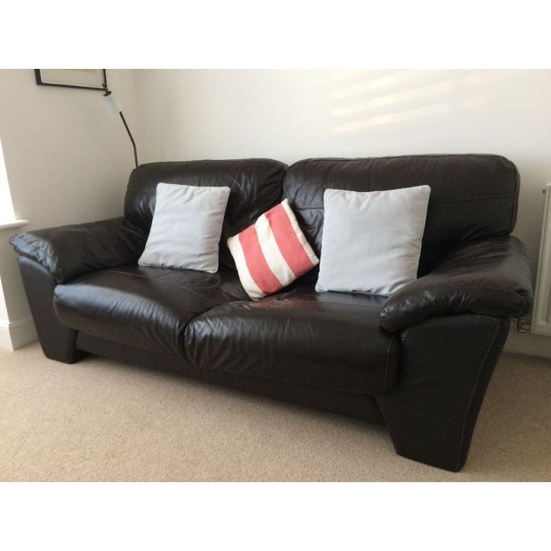 3 piece sofa set leather - original price over 3k from fenwicks