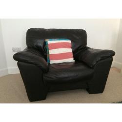 3 piece sofa set leather - original price over 3k from fenwicks