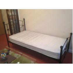 Single bed with mattress