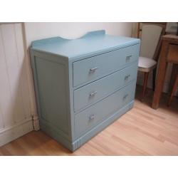 Lovely Vintage Art Deco Chest of Drawers - Professionally painted in Farrow & Ball Eggshell