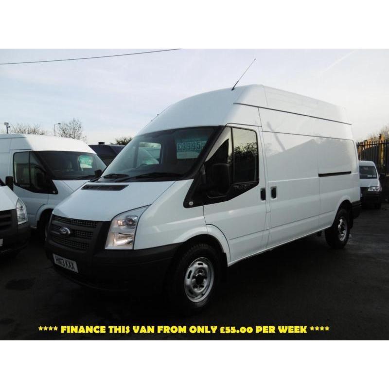 2013 FORD TRANSIT 350/125 LWB HI ROOF DIESEL VAN *** 6 SPEED,125PS,1 OWNER AND M