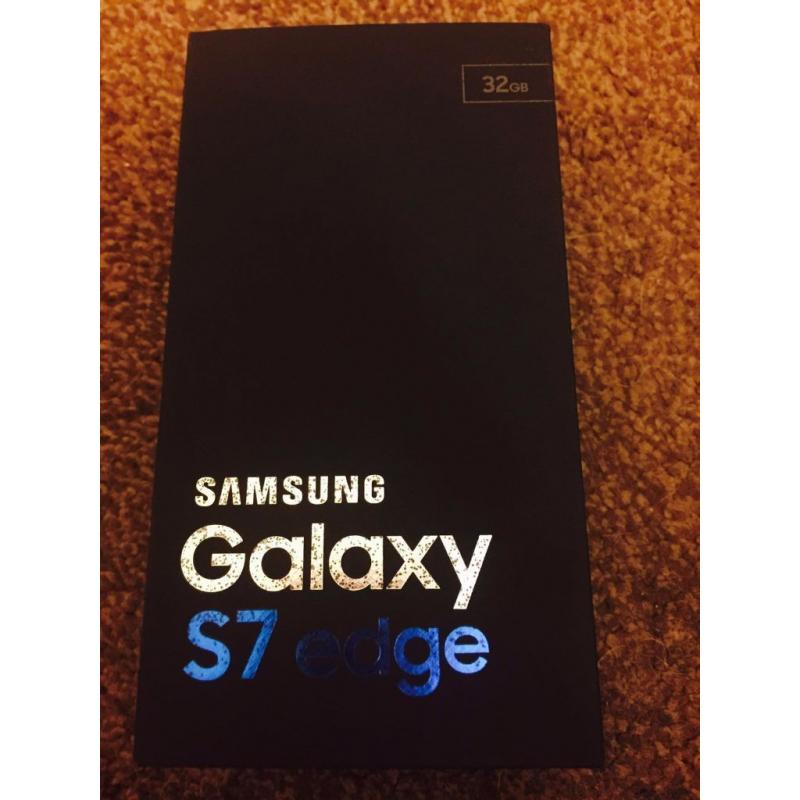 Samsung galaxy s7 edge 32gb black new