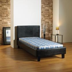 CHEAPEST OFFER!! BRAND NEW - Single Leather Bed w/ 10" Royal Full Orthopedic Mattress-