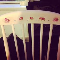 Lovely shabby chic pink rocking chair