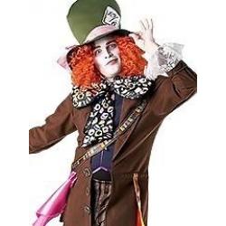 Mad Hatter Alice And Wonderland Men's Fancy Dress Disney Costume