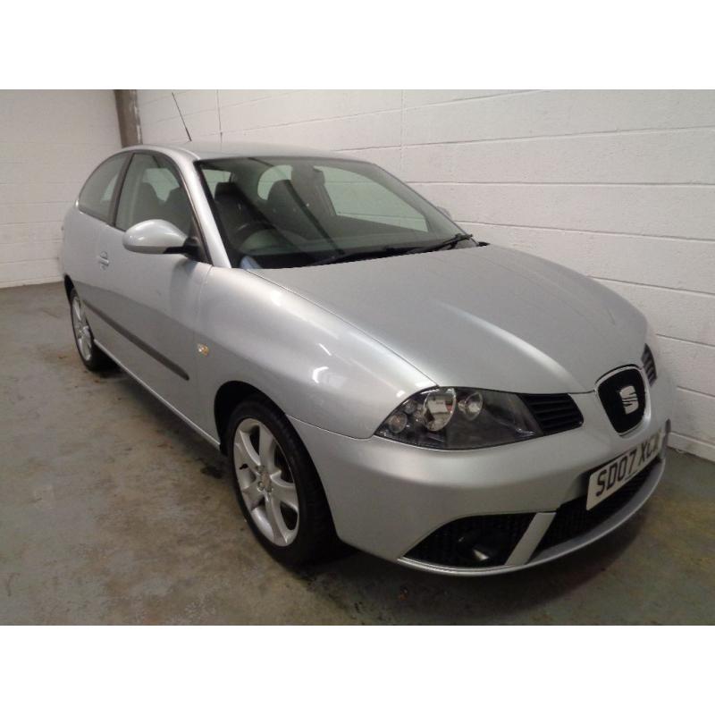 SEAT IBIZA SPORT , 2007 REG , LOW MILEAGE + FULL HISTORY , YEARS MOT , FINANCE AVAILABLE , WARRANTY