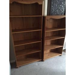 Two Pine Bookcases