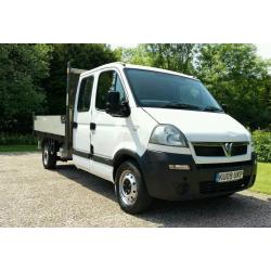 VAUXHALL TIPPER 2009 DOUBLE CAB MOVANO NO VAT NOT FORD TRANSIT IVECO DAILY