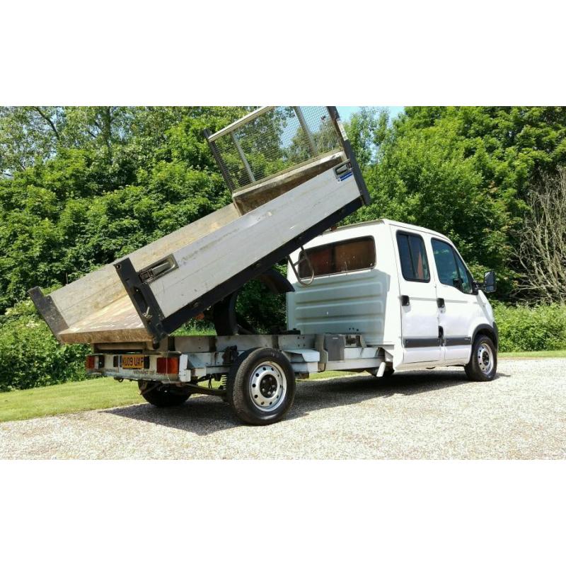 VAUXHALL TIPPER 2009 DOUBLE CAB MOVANO NO VAT NOT FORD TRANSIT IVECO DAILY