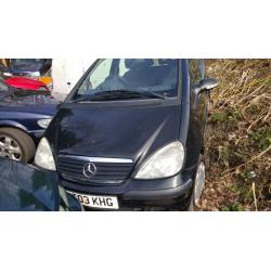 MERCEDES A CLASS A140 AUTOMATIC. GEARBOX FAULT. CURRENT MOT. 2003