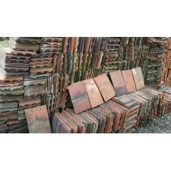 15,000 reclaimed secondhand machine made clay roof tiles