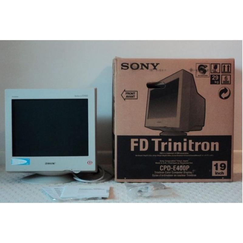 SONY Trinitron 19" Monitor CPD-E400P VGC boxed