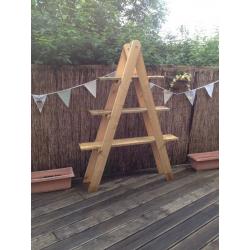 Garden rustic shelves , Flower/Plant display , Garden Furniture .