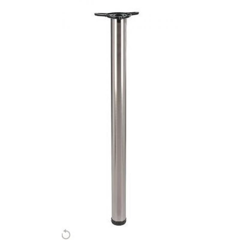 34 inch aluminium support legs - x three - used for a work surface