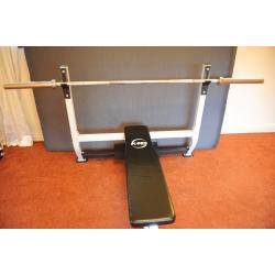 Olympic Weights, squat rack and bench for sale