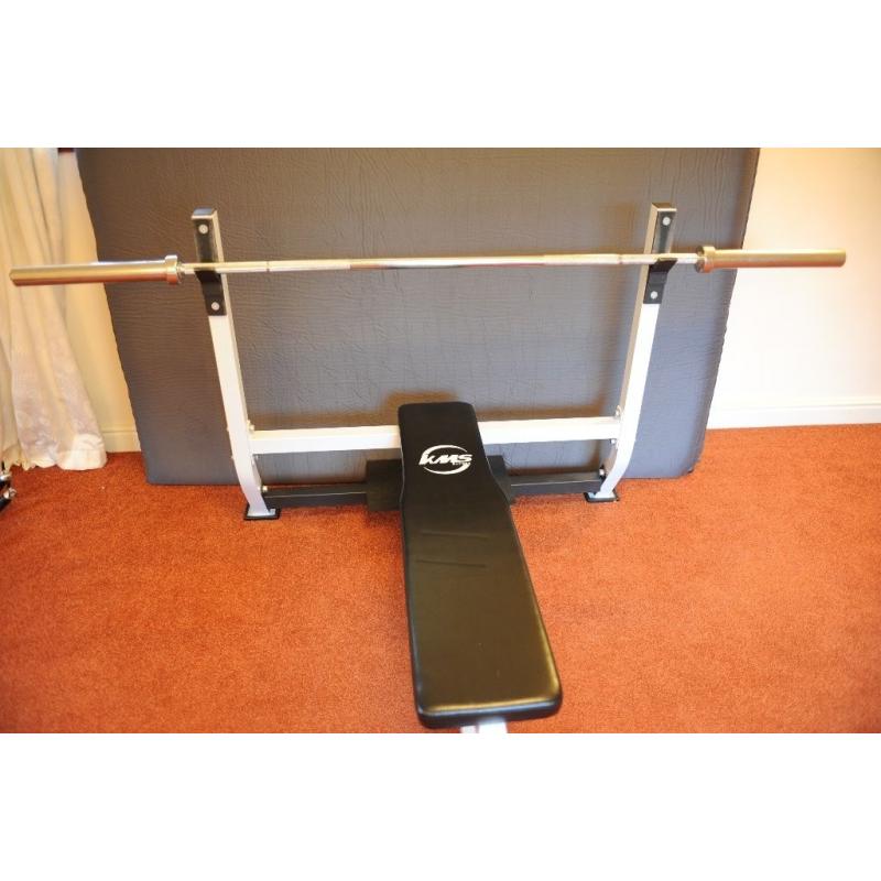 Olympic Weights, squat rack and bench for sale