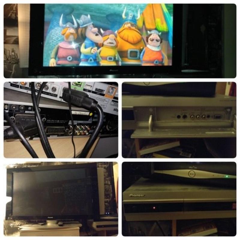 43 inch plasma TV with media box