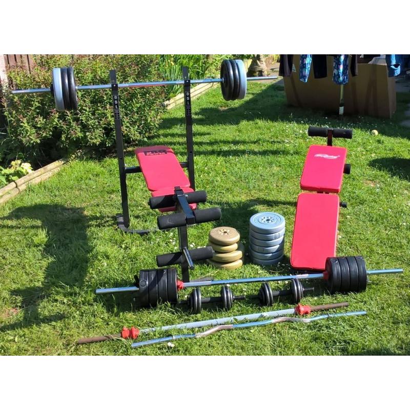 Home Gym Weights setup