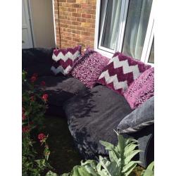 Large DFS cuddle sofa and chair