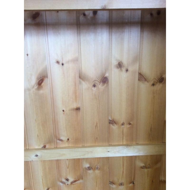 Large pine wardrobe width 116cm free delivery