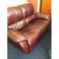 Harvey's 2 seater leather sofa