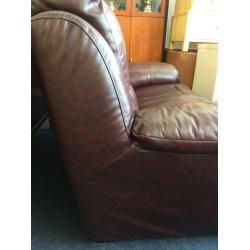 Harvey's 2 seater leather sofa