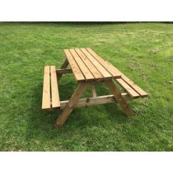 6 seater picnic benches