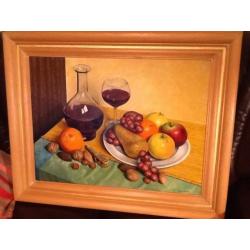 A Pair Of Lovely Oil On Canvas Still Life .By M A Fraser