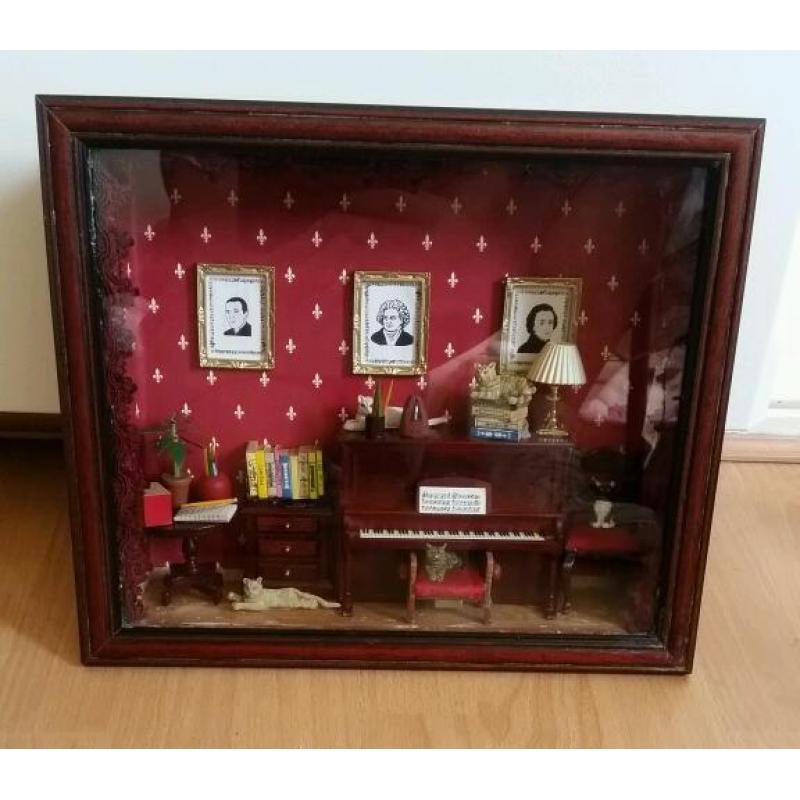 RETRO / VINTAGE - SHADOW BOX DIARAMA x 4