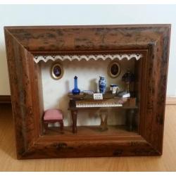 RETRO / VINTAGE - SHADOW BOX DIARAMA x 4