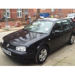 VOLKSWAGEN GOLF 1.4 BLACK MATCH 2003 - MOT PASSED PREVIOUS MONTH - 95K