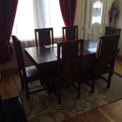 Indian Sheesham table and 6 chairs solid hardwood