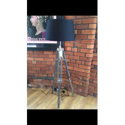 Designer Tripod Floor Lamps X2 Brand New. Red Brick Mill Design Quarter.