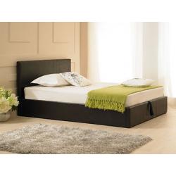 *SALE NOW * KING SIZE LEATHER BED WITH 10 INCH SEMI ORTHO MATTRESS , SINGLE/DOUBLE ALSO AVAILABLE