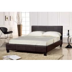 *SALE NOW * KING SIZE LEATHER BED WITH 10 INCH SEMI ORTHO MATTRESS , SINGLE/DOUBLE ALSO AVAILABLE